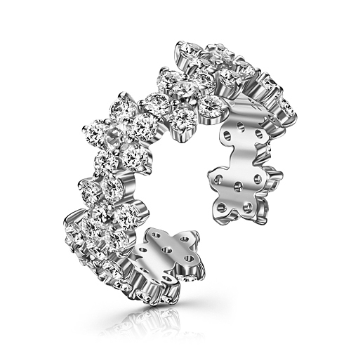 Серебряное кольцо с фианитом