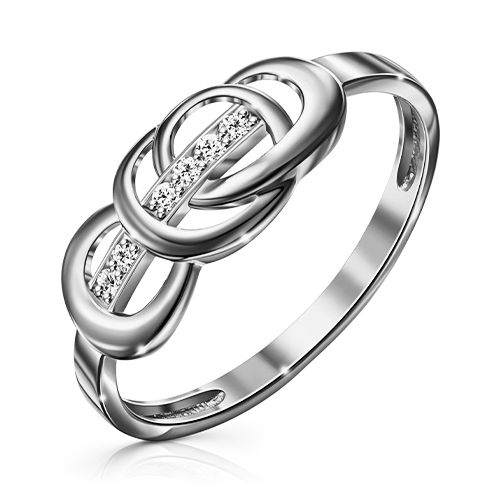 Серебряное кольцо с фианитом