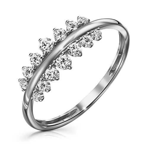 Серебряное кольцо с фианитом