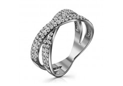 Серебряное кольцо с фианитом