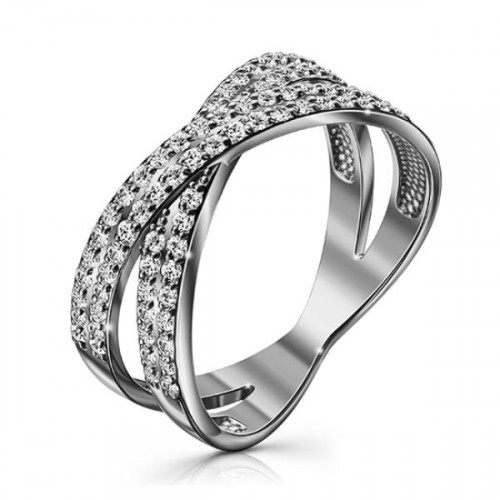 Серебряное кольцо с фианитом