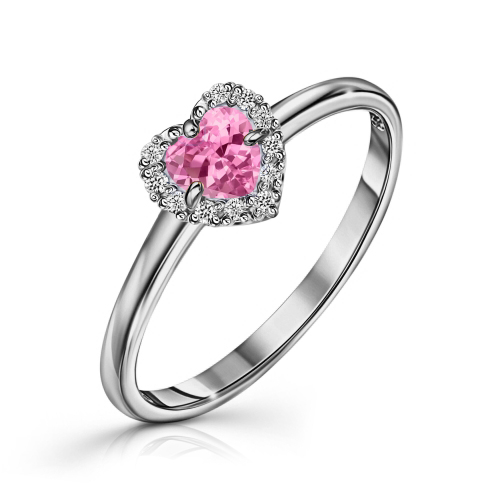 Серебряное кольцо с фианитом