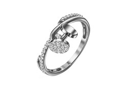 Серебряное кольцо с фианитом