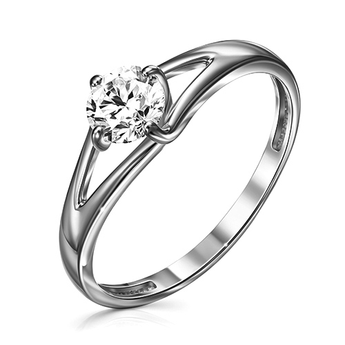 Серебряное кольцо с фианитом