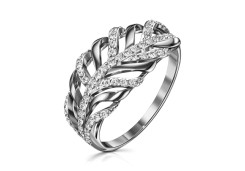 Серебряное кольцо с фианитом