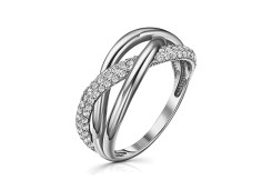Серебряное кольцо с фианитом