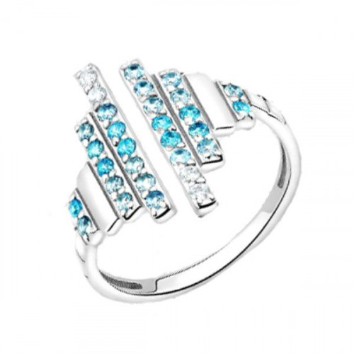 Серебряное кольцо с фианитом