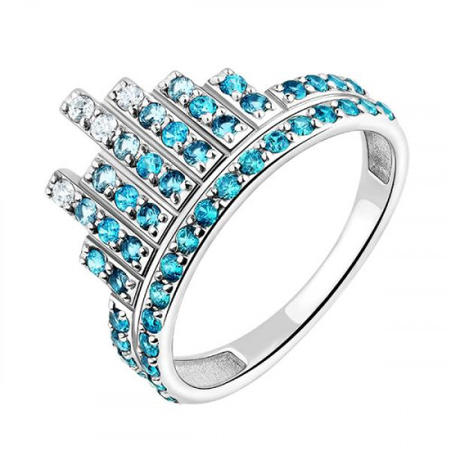 Серебряное кольцо с фианитом