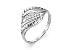 Серебряное кольцо с фианитом