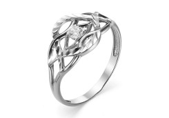 Серебряное кольцо с фианитом