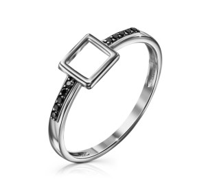 Серебряное кольцо с фианитом