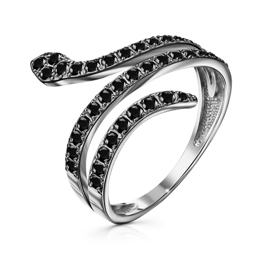 Серебряное кольцо с фианитом