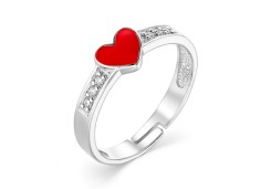 Серебряное кольцо с эмалью