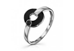 Серебряное кольцо с эмалью