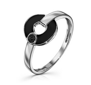 Серебряное кольцо с эмалью