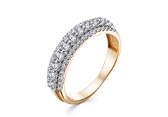 Серебряное кольцо с фианитом