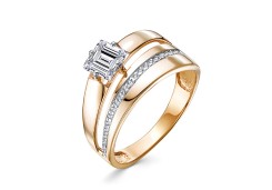 Серебряное кольцо с фианитом