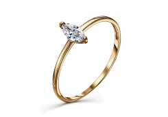 Серебряное кольцо с фианитом