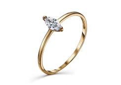 Серебряное кольцо с фианитом