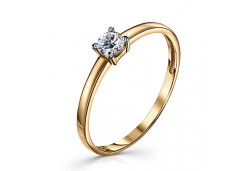 Серебряное кольцо с фианитом