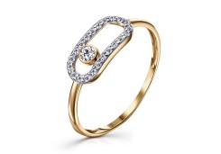 Серебряное кольцо с фианитом