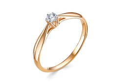 Серебряное кольцо с фианитом