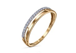 Серебряное кольцо с фианитом