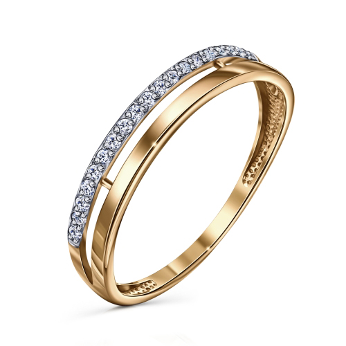 Серебряное кольцо с фианитом