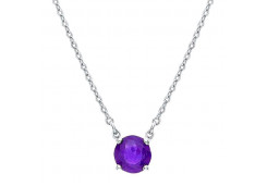Серебряное колье с иолитом