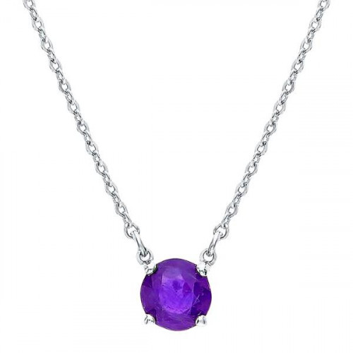 Серебряное колье с иолитом