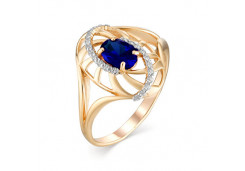 Золотое кольцо с сапфиром