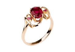 Золотое кольцо с рубином
