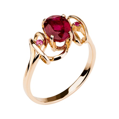 Золотое кольцо с рубином