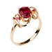 Золотое кольцо с рубином