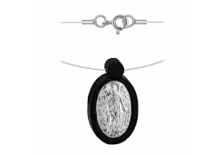 Подвеска на леске из серебра с деревом