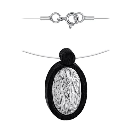 Подвеска на леске из серебра с деревом