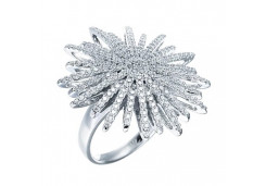 Серебряное кольцо с фианитом