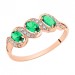Золотое кольцо с изумрудом