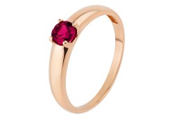 Золотое кольцо с родолитом