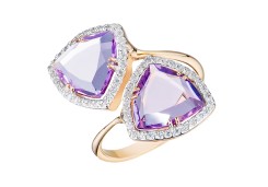 Золотое кольцо с аметистом