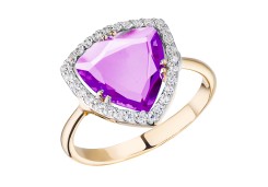 Золотое кольцо с аметистом