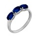 Кольцо из белого золота с сапфиром