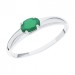 Серебряное кольцо с изумрудом
