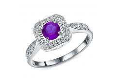 Серебряное кольцо с иолитом