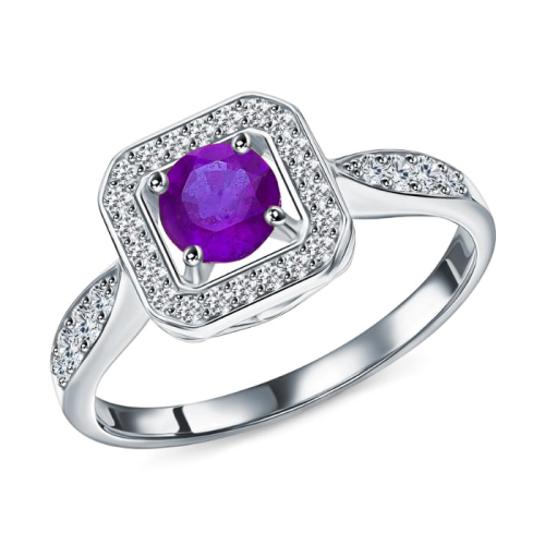 Серебряное кольцо с иолитом