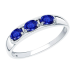 Серебряное кольцо с сапфиром