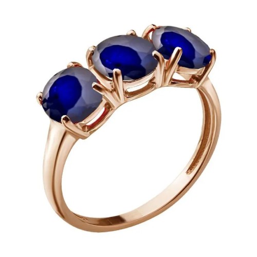 Золотое кольцо с сапфиром