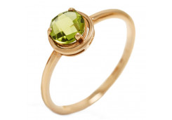 Золотое кольцо с хризолитом