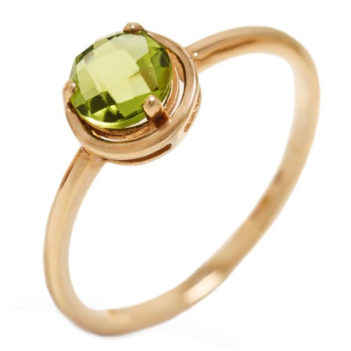 Золотое кольцо с хризолитом