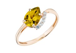 Золотое кольцо с цитрином